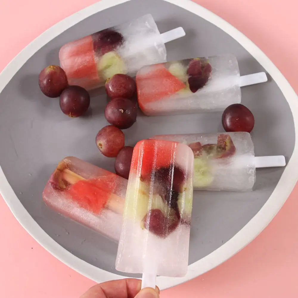 Veltora 4-link old popsicle mold with lid for homemade mung bean ice cream and frozen treats, perfect for making homemade ice pops.
