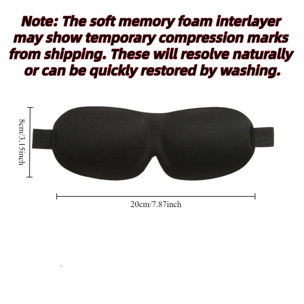 Veltora 3D sleep mask and blindfold made of soft memory foam, lightweight eye cover for comfortable sleeping and travel.