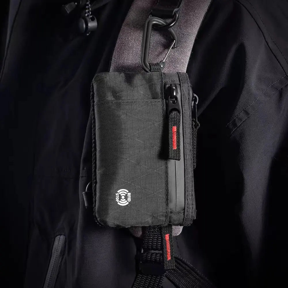 Veltora RFID anti-theft ultra-thin wallet with zipper coin pocket, multiple card compartments, in a portable, lightweight design.