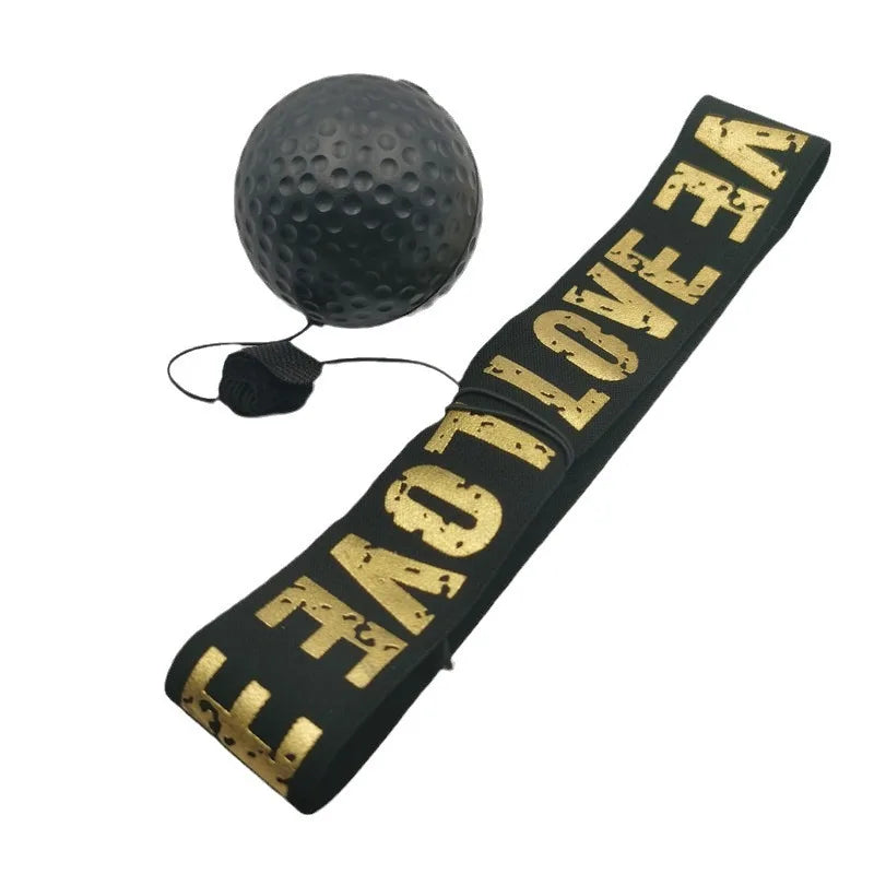 Veltora boxing reflex speed punch ball with sweatband, agility and reaction training rubber ball for fitness and boxing training