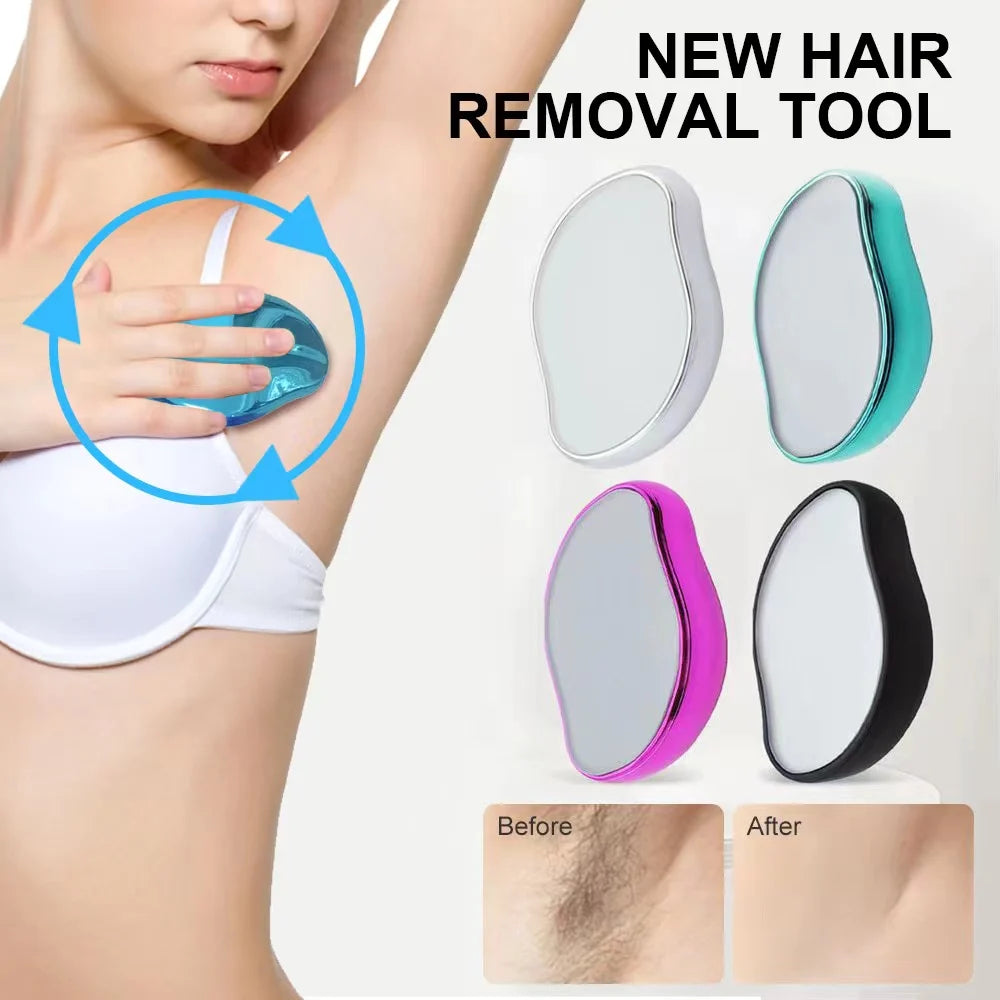 Veltora crystal hair eraser epilator for safe, easy body hair removal and smooth skin, reusable depilation tool.