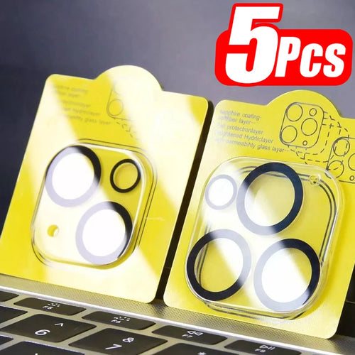 Veltora black tempered glass camera lens protector for iPhone 14-18 Pro Max, 1-5 pack, circular protective film for camera lenses.