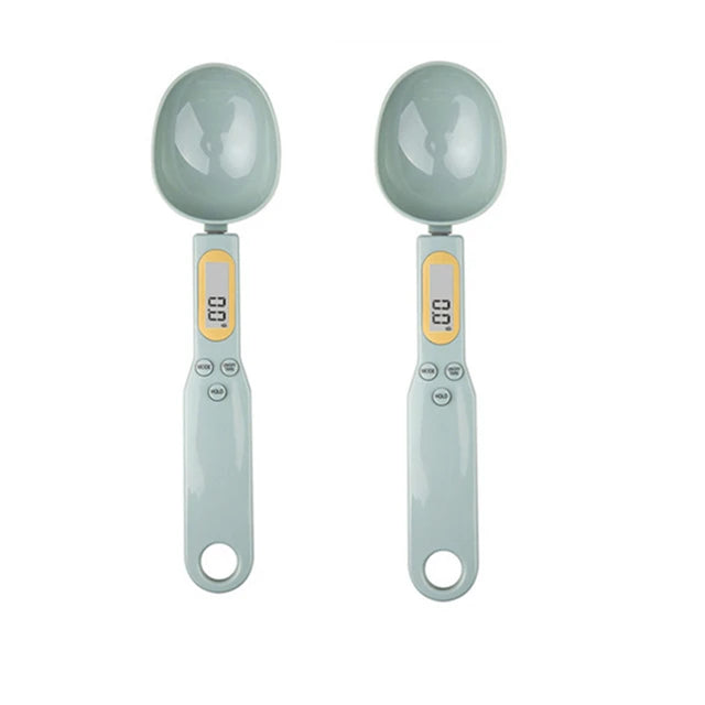 Veltora Mini Spoon Digital Kitchen Scale with LCD display measuring 0.1-500g for food, flour, milk, and coffee powder.