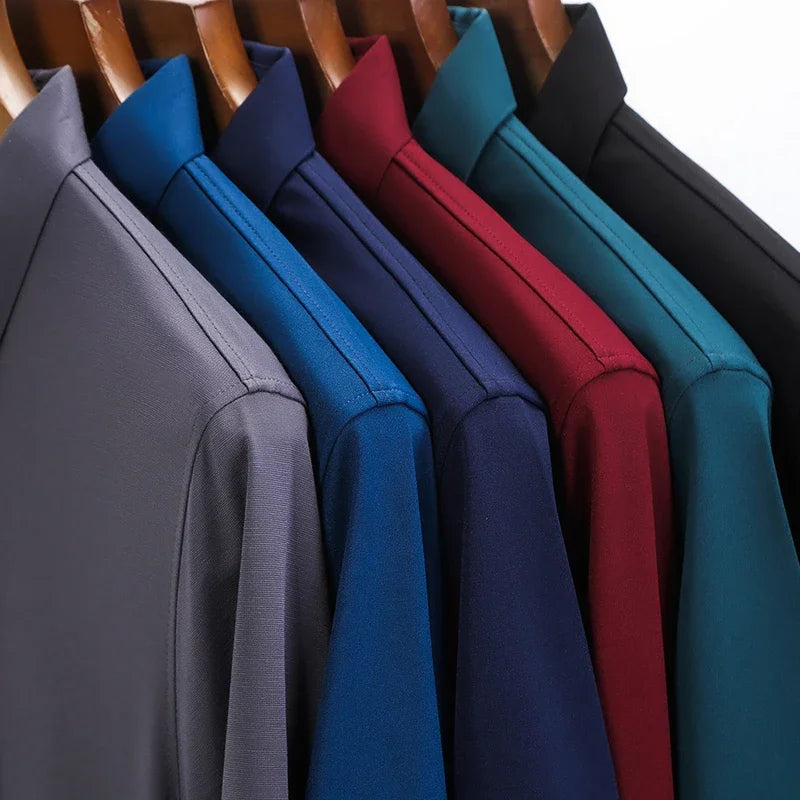 Veltora men's solid color business casual polo shirt, short sleeve, breathable summer top, comfortable and stylish for casual wear.