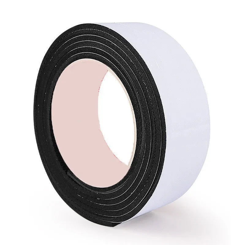 Veltora black chair foot pads roll with thick anti-slip noise reducers and wear-resistant furniture protectors for tables and chairs.