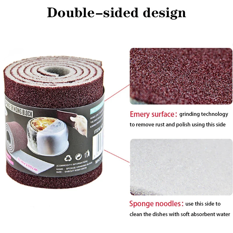 Veltora Magical Melamine Sponge for motorcycle parts and kitchen cleaning, heavy-duty cleaning sponge with textured surface