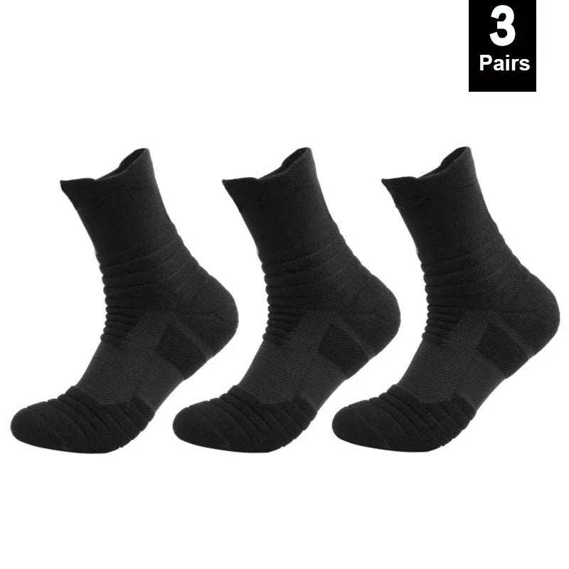 Veltora men's anti-slip football socks, breathable cotton sport socks with short and long tube options, suitable for soccer and basketball.