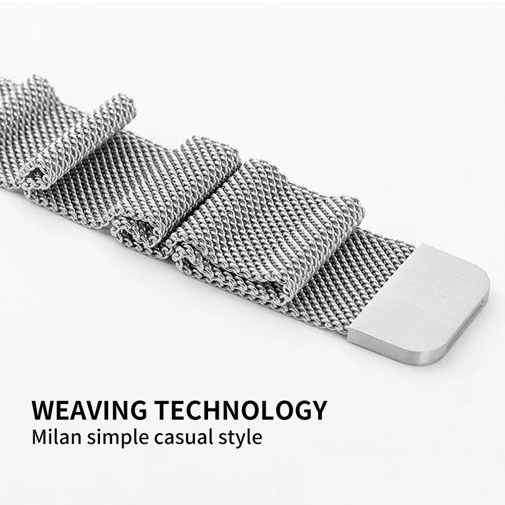 Veltora Milanese strap for Apple Watch Ultra and series 12 11 10 9 8 7, 6, 5 SE, 4, 3, 2, 1 in various sizes, metal bracelet style