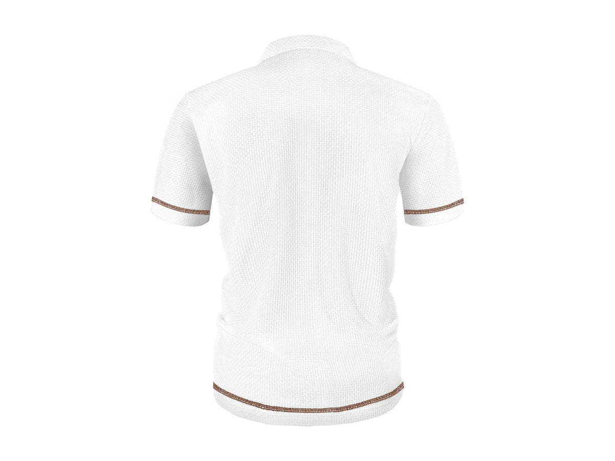 Veltora men's summer ice silk short-sleeved lapel T-shirt, lightweight and breathable men's clothing top, casual style, front view