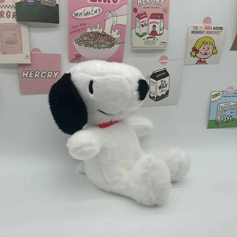 Veltora 30cm cartoon Snoopy plush toy pillow, soft and cute plush doll suitable for children, ideal for sofa decor and gifts.