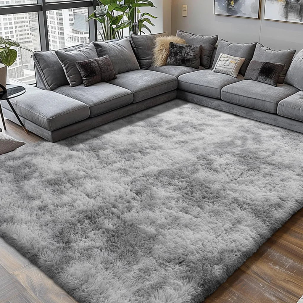 VIKAMA ultra-soft puffy rug from Veltora, indoor bedroom and living room floor mat, nursery or children's room decor, plush and cozy.