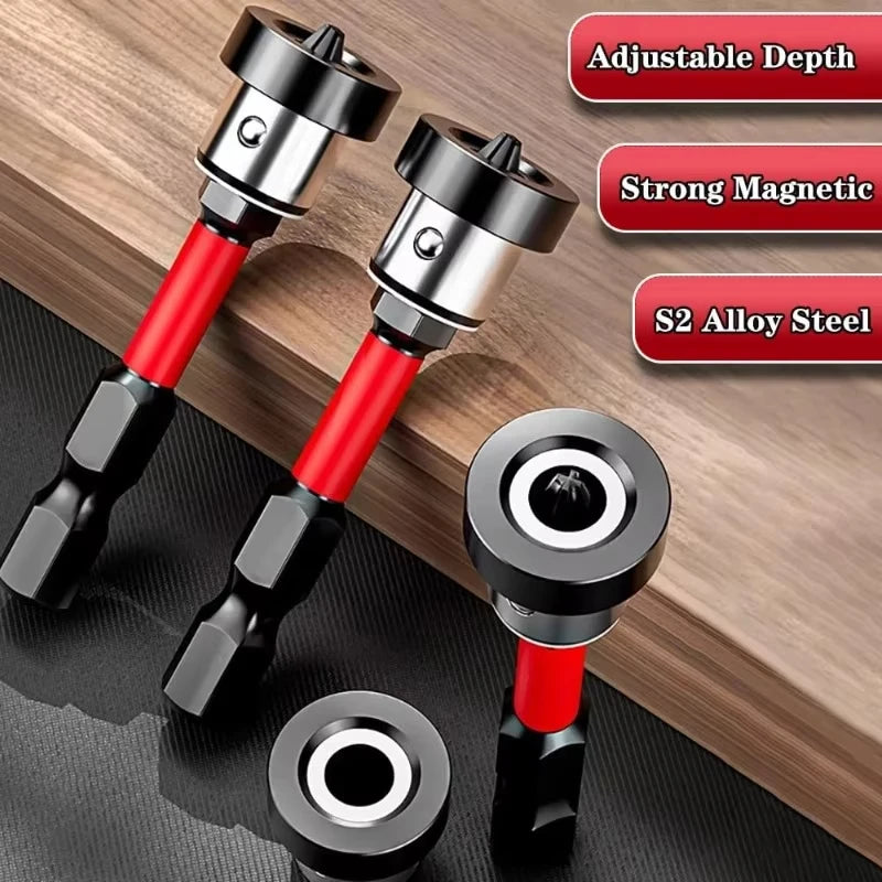 Veltora magnetic positioning screwdriver bits for drywall and gypsum board, S2 dry wall screw drill bit with batch head design