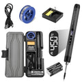 Veltora USB soldering iron set with small portable soldering iron, Type-C interface, adjustable temperature, 600mAh battery, household use