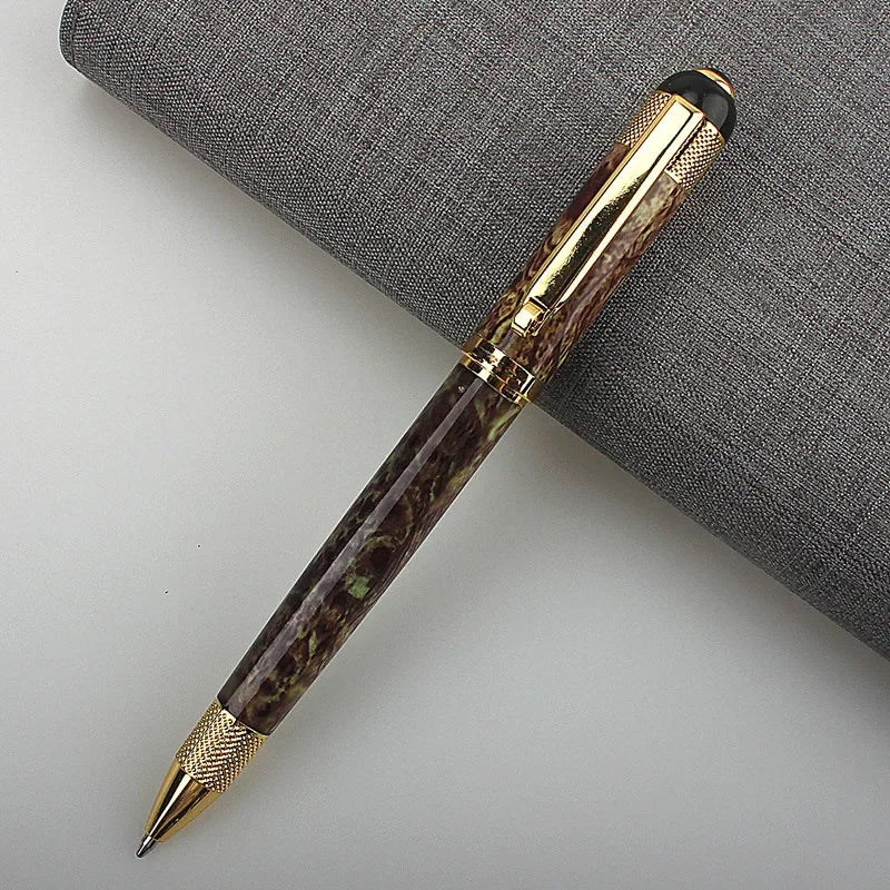 Veltora luxury heavy metal ballpoint pen with signature roller tip, ideal for school, office, and business writing.
