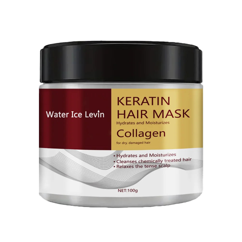 Veltora Collagen Keratin Hair Mask with dual oil control, moisturizer and conditioner for soft, smooth, frizz-free, damaged hair repair.