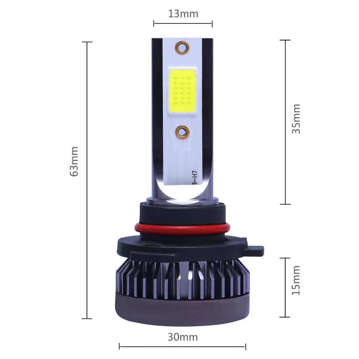 Veltora 2-pack LED car headlight bulbs including H4, H7, H1, H8, H11, 9005, 9006, HB4, HB3, H3, HB5, H13 for 12V vehicles