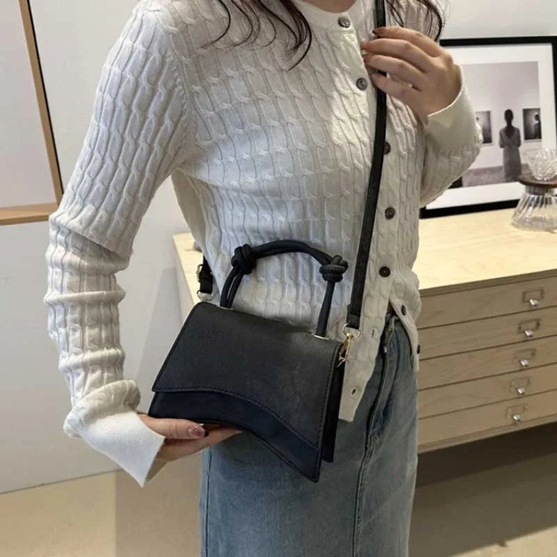 Veltora women's shoulder bag in solid color, trendy casual crossbody style with small square design for autumn.