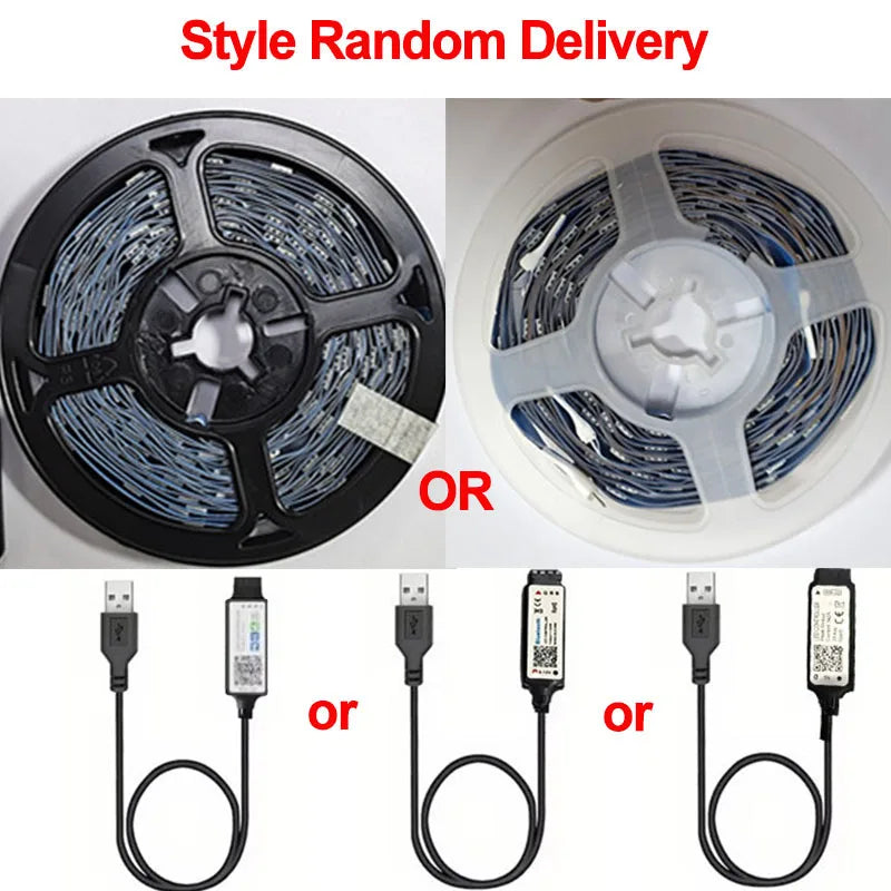 Veltora Bluetooth LED strip lights with remote control, flexible SMD 5050 RGB tape for TV backlighting and home decor.