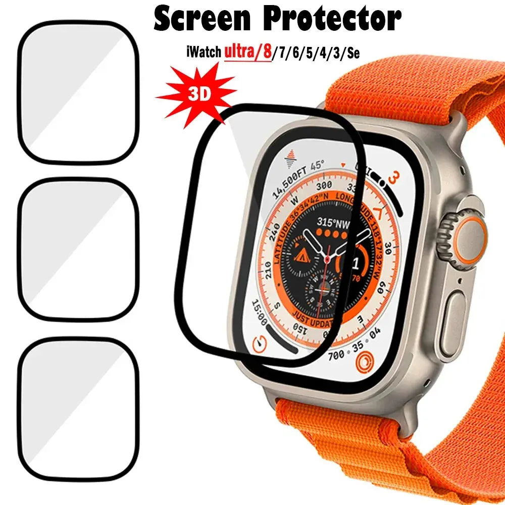 Veltora screen protector for Apple Watch Series 9-8-7-6-5-4 SE Ultra-2 49mm 41mm 45mm 40mm 44mm film accessory, not tempered glass