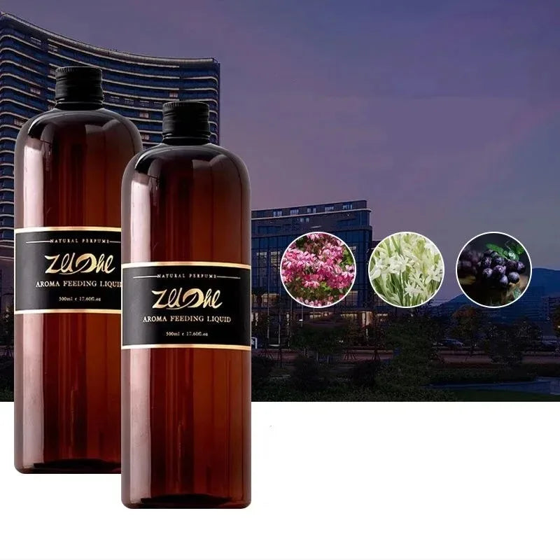 Veltora Hilton Star Hotel fragrance oil bottle, 500ml, with natural fresh perfume scent for deodorizing and lasting hotel ambiance