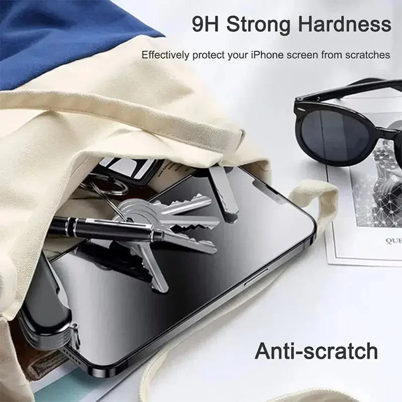 Veltora anti-spy privacy screen protector for iPhone 15 to 11, 12, 13, 14, 16, 17 Pro Max, Mini, X, XS, XR, 7, 8, 6 Plus in package