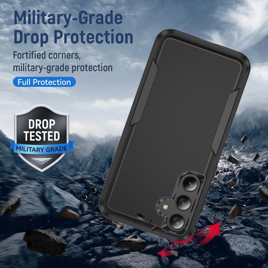 Veltora military-grade armor case for Samsung Galaxy S25 FE, S22, S23, S26 Plus, S24 FE Ultra, and A57 A17 A54 A16 5G phones