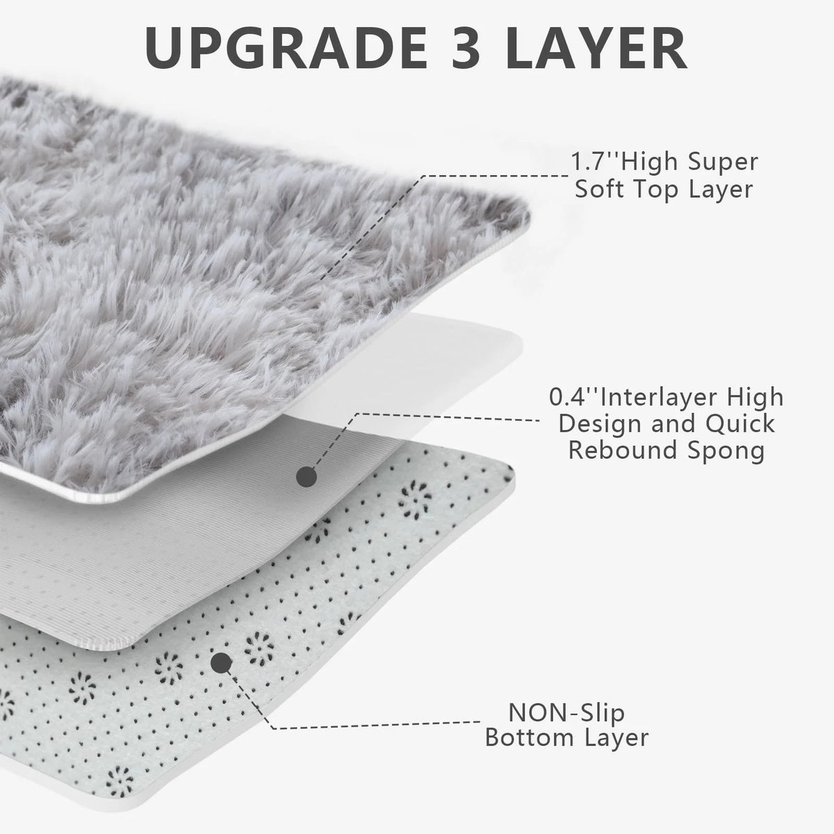 Veltora VIKAMA ultra-soft puffy rug in nursery with plush texture, ideal for bedroom or living room indoor floor decor