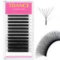 Veltora TDANCE 3D 4D 5D 6D premade fans eyelash extensions with W style faux mink, natural soft bloom volume, automatic flowering design