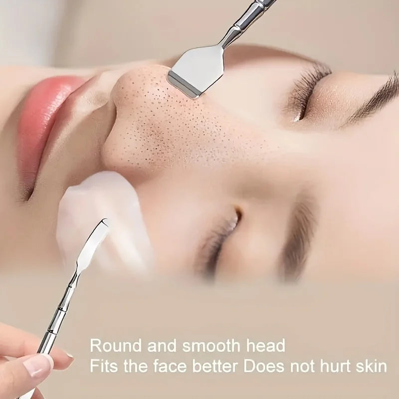 Veltora double-ended blackhead remover facial pore cleaner, exfoliator, and massage tool for smooth skin, shown in the image.