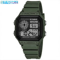 Veltora SYNOKE military digital men's sports watch with luminous display, chronograph, waterproof, electronic wristwatch.