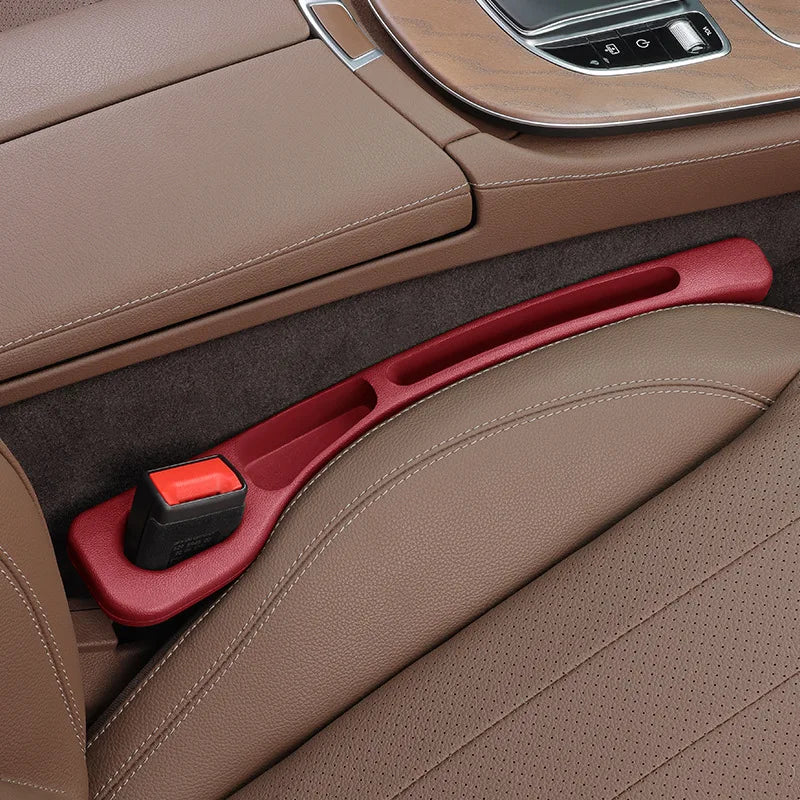Veltora 2-piece automotive interior set with car seat gap plug, anti-leak strip, and multi-functional storage box for car organization