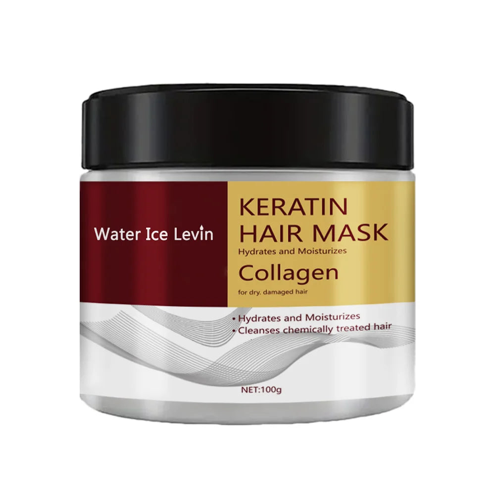 Veltora collagen keratin hair mask with dual oil control, moisturizer, and conditioner for soft, smooth, frizz-free, damaged hair repair.