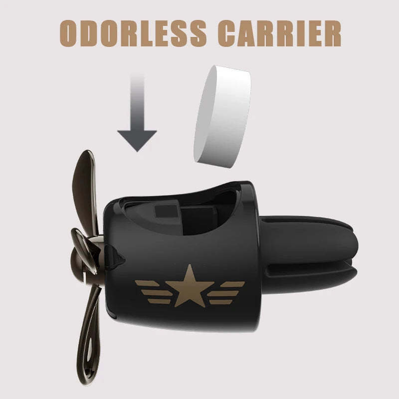Veltora odorless DIY perfume airplane pilot bear car air freshener vent clip diffuser with fragrant aroma for men