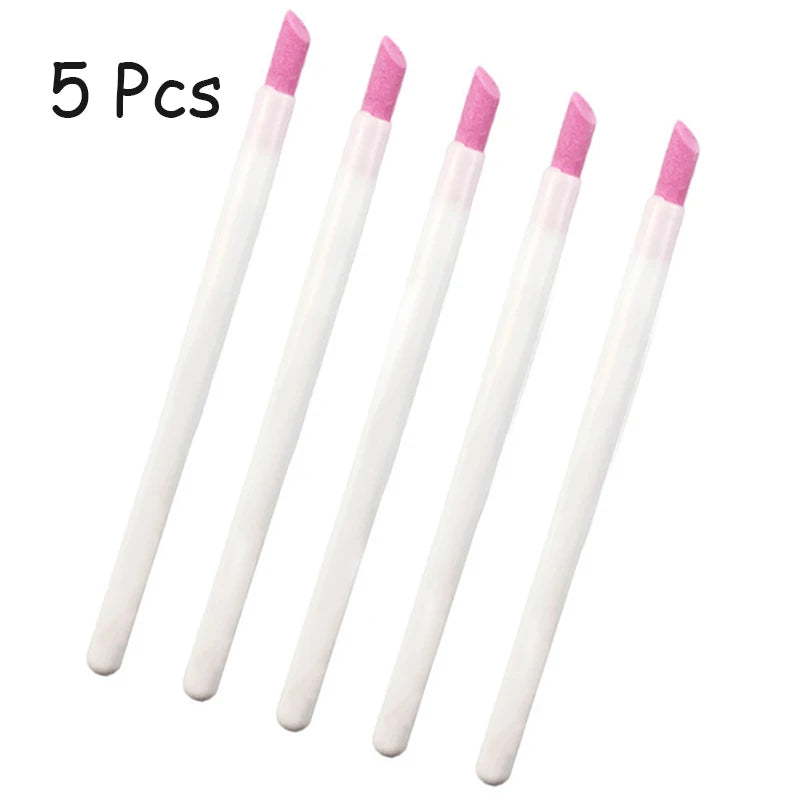 Veltora nail art quartz grinding pen and cuticle scissors set with UV gel polish manicure files and skin remover tools.