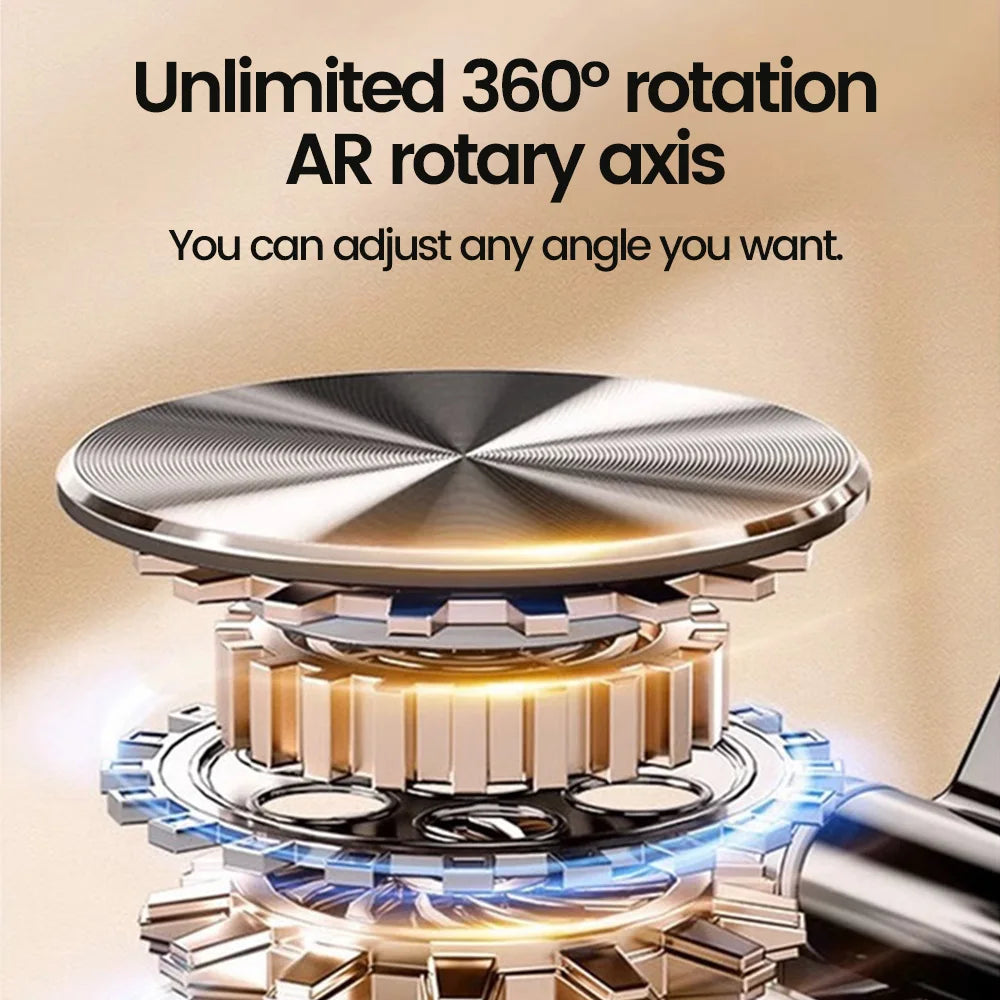 Veltora Olaf rotating desktop phone holder for iPad, Samsung, and iPhone, supports mobile devices with adjustable stand.