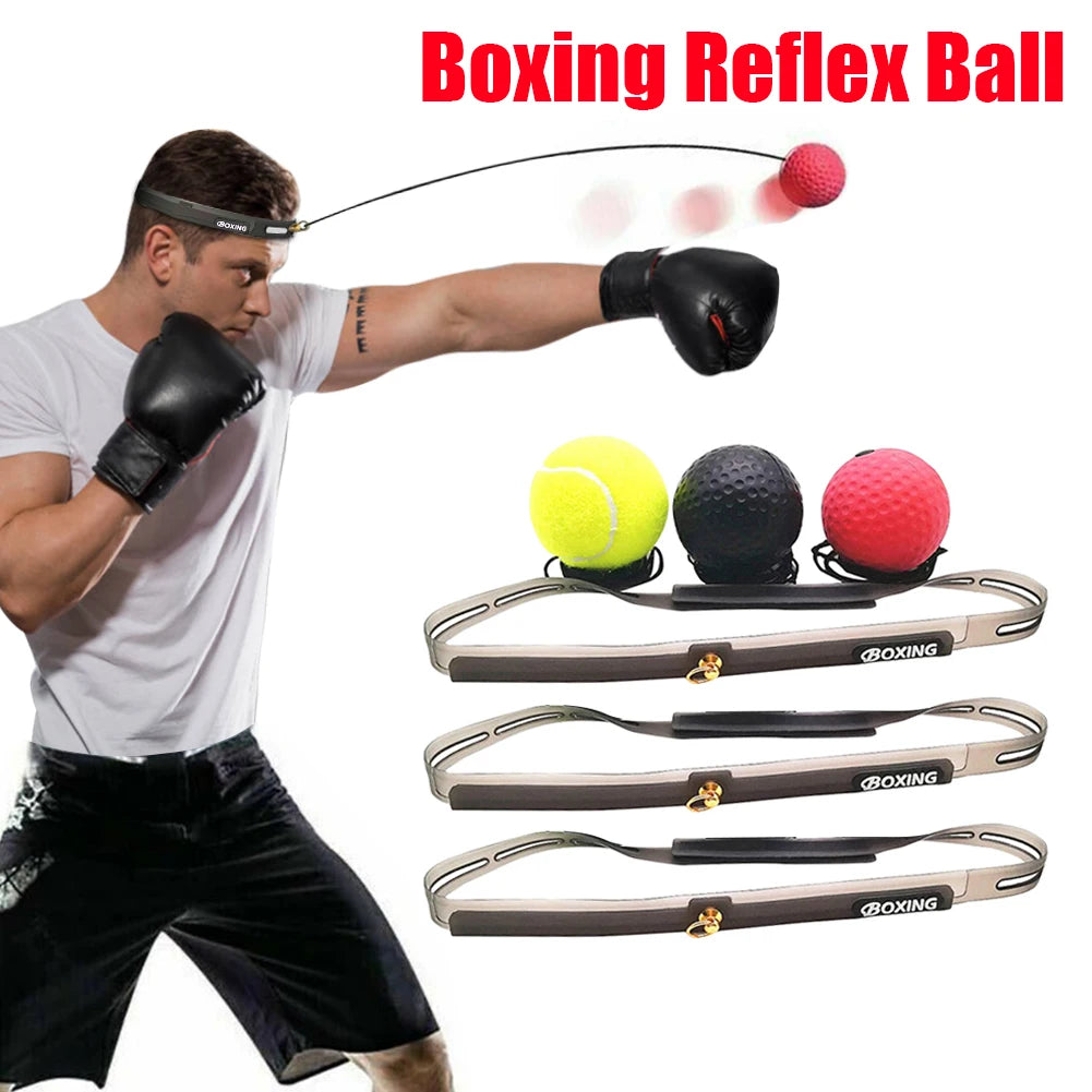 Veltora boxing reflex speed punch ball with sweatband, rubber ball for agility and reaction training, fitness accessories