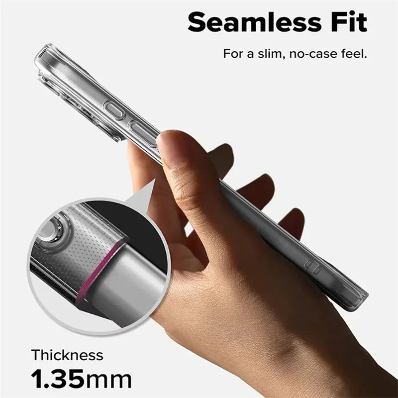 Veltora ultra thin clear TPU phone case for iPhone 12 to 18, transparent silicone cover, lightweight and protective design.