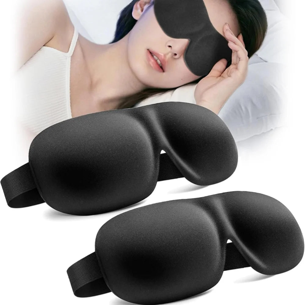 Veltora 3D sleep mask with soft memory foam, lightweight eye cover designed for comfortable sleep and travel.