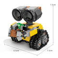 Veltora Classic Movie Wall-E mini robot building blocks kit with over 200 pieces for kids and adults, creative DIY toy model.