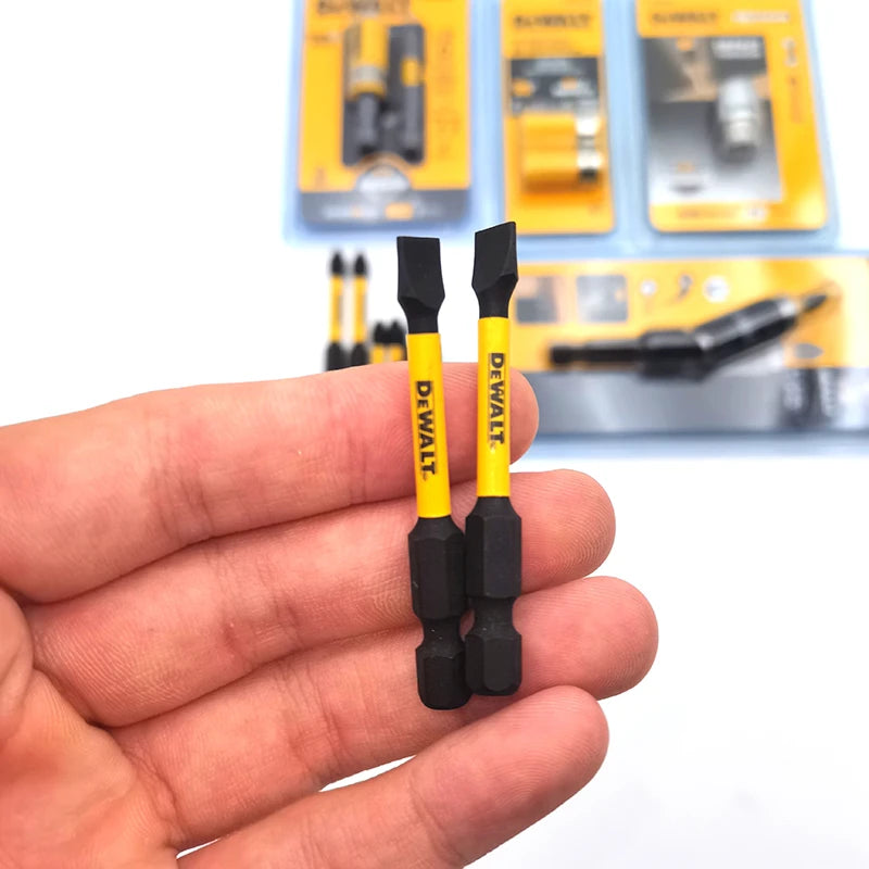 Veltora DEWALT tool accessories combo set with cross-slotted and Phillips tips, silver and yellow ring sleeve extension rods in various sizes