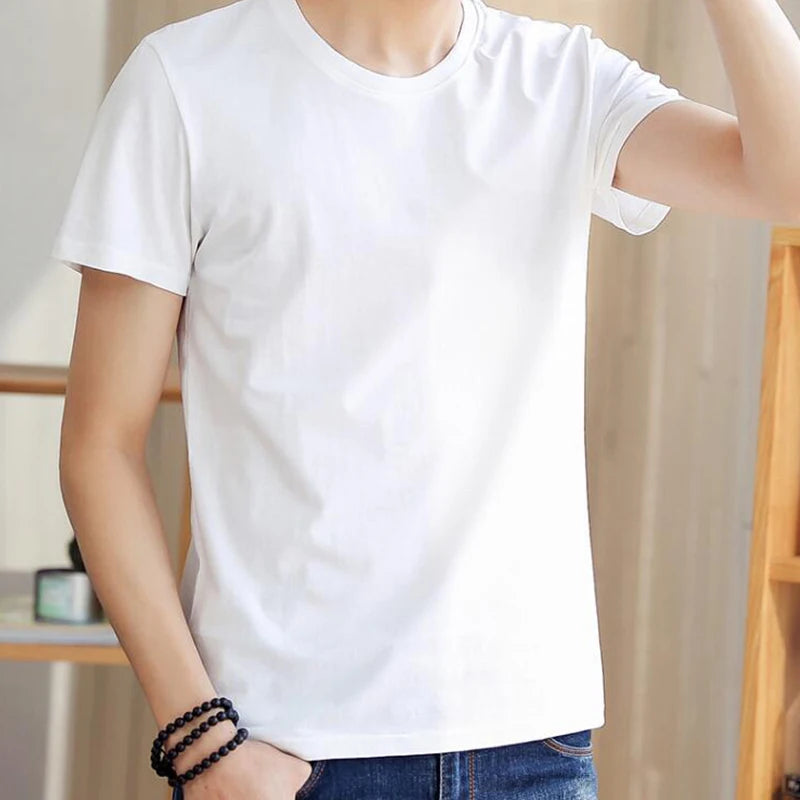 Veltora men's custom t-shirt with personalized text design, casual fit, high-quality fabric, available in 5XL size.