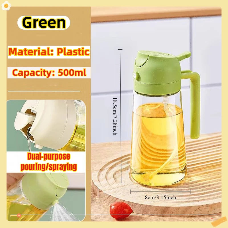 Veltora oil spray bottle with 200ml capacity, plastic BBQ olive oil sprayer, and oil brush for baking and cooking.