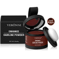 Veltora 14-color hair line powder in black, natural waterproof hairline shadow concealer for instant coverage and repair.