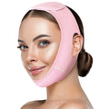 Veltora reusable V-shaped face strap and mask for chin lifting, double chin reduction, and sagging skin tightening.