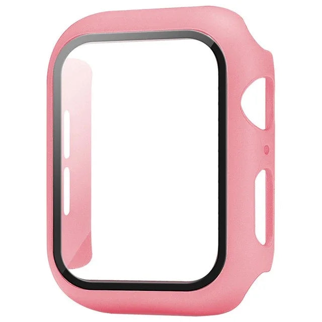 Veltora glass and cover protector for Apple Watch Series 6, 7, 8, 9, SE 5, 4, 3, 2, 1 in various sizes, with screen protection.