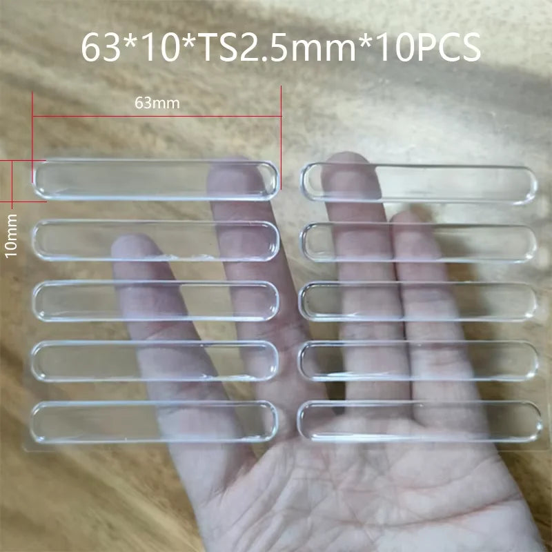 Clear self-adhesive silicone bumpers for walls, furniture, and appliances, providing anti-crash protection and noise reduction.