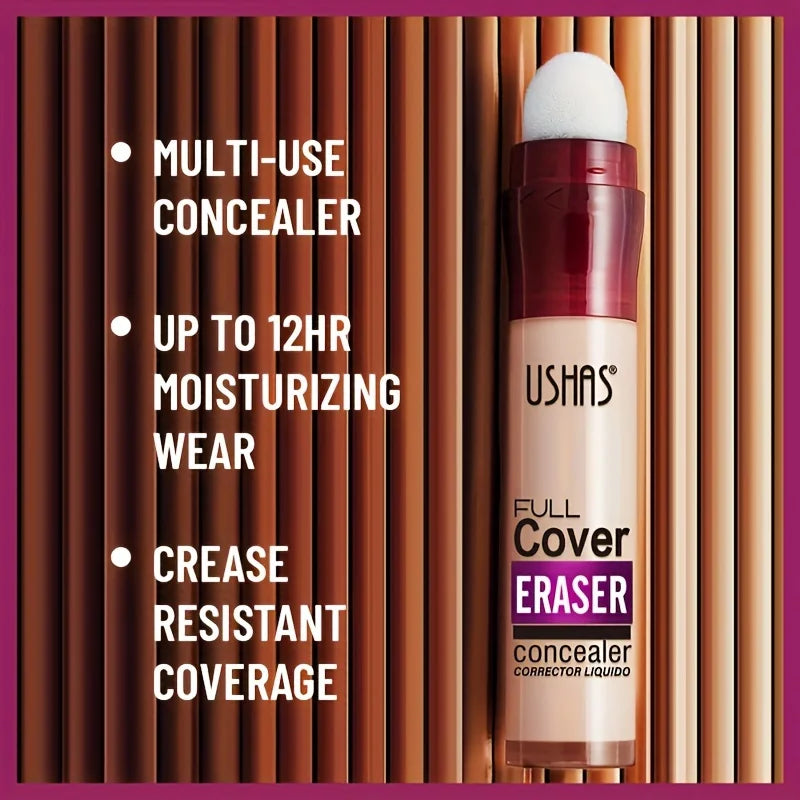 Veltora sponge head concealer for dark circles, freckles, acne, pigmentation, and blemishes, used with liquid foundation for long-lasting coverage.