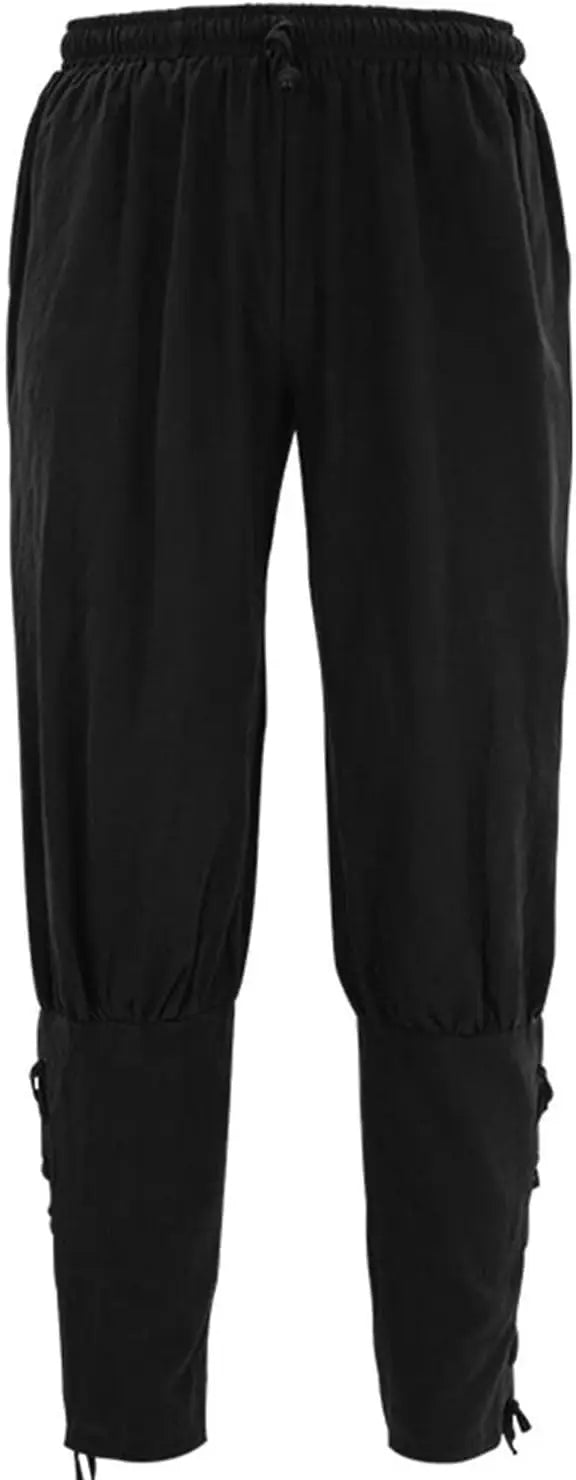 Veltora men's and women's ankle banded medieval Viking pirate cosplay pants with Renaissance style trousers for adults.