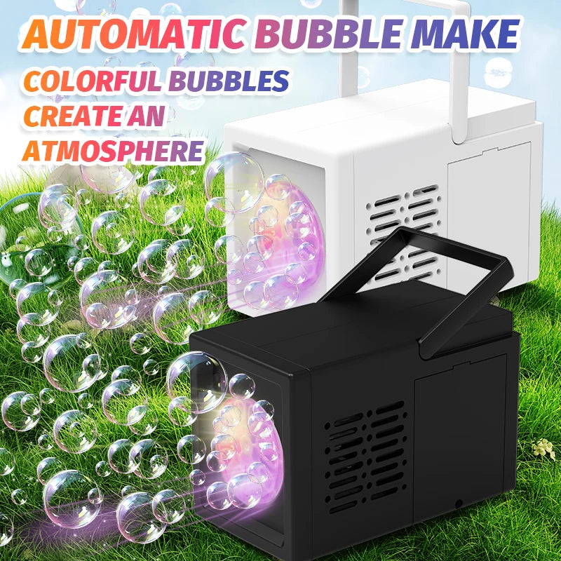 Veltora 10-hole fully automatic handheld bubble machine toy outdoors, no battery or bubble water included, ideal for birthdays