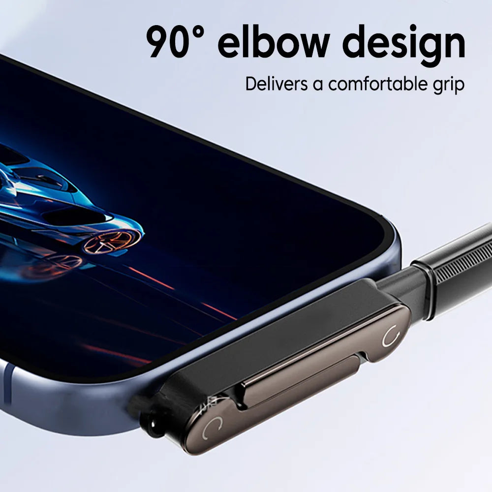 Veltora 1/2/3PCS Type C phone charging bracket adapter with foldable holder, 240W fast charging OTG Type-C to USB-C converter